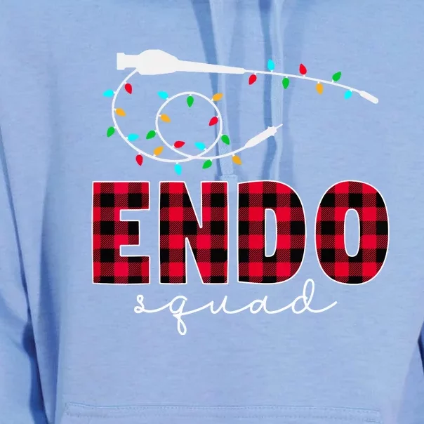 Christmas Lights Endo Squad Endoscopy Endo Nurse Tech Gift Unisex Surf Hoodie