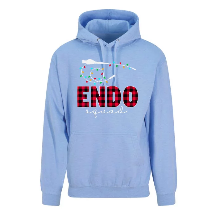 Christmas Lights Endo Squad Endoscopy Endo Nurse Tech Gift Unisex Surf Hoodie