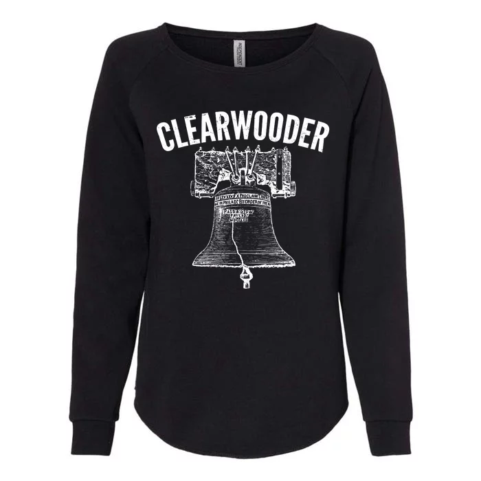 Clearwooder Liberty Bell Womens California Wash Sweatshirt