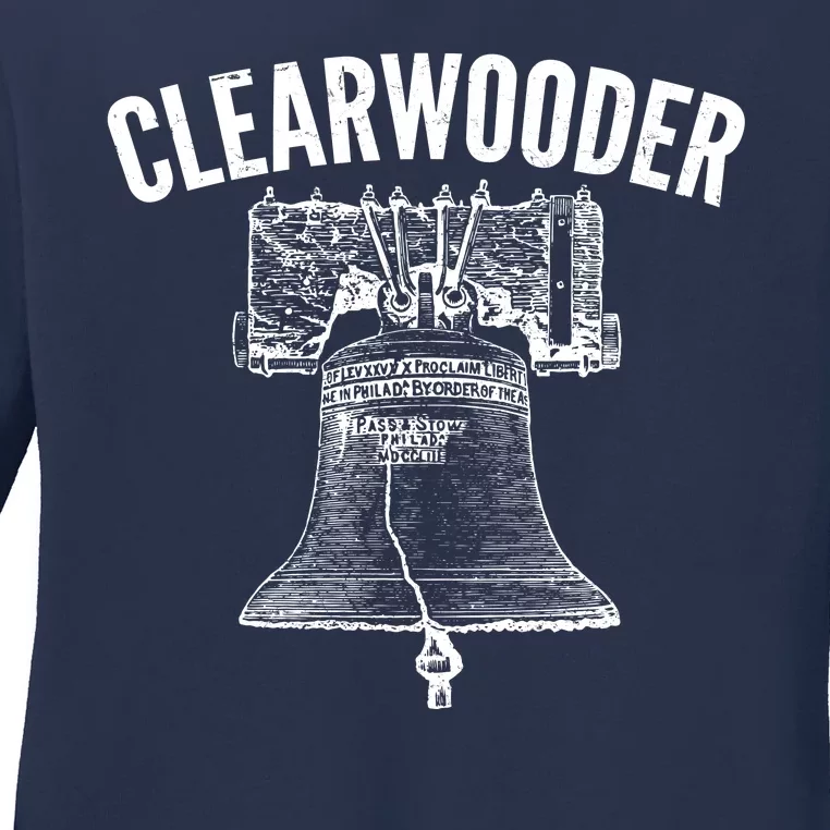 Clearwooder Liberty Bell Ladies Long Sleeve Shirt