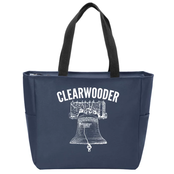 Clearwooder Liberty Bell Zip Tote Bag