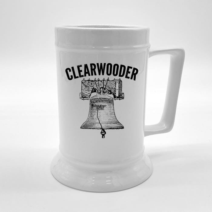 Clearwooder Liberty Bell Front & Back Beer Stein