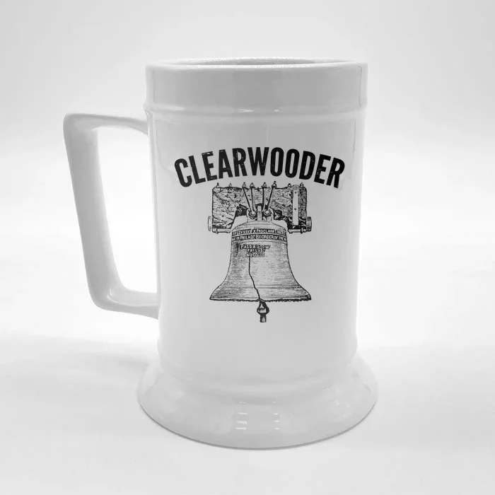 Clearwooder Liberty Bell Front & Back Beer Stein