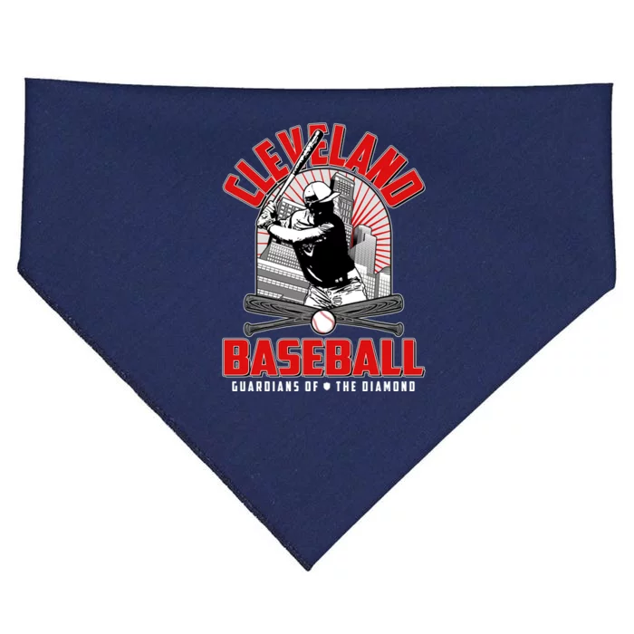 Cleveland Baseball Guardians of the Diamond USA-Made Doggie Bandana