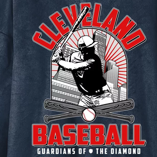 Cleveland Baseball Guardians of the Diamond Hooded Wearable Blanket