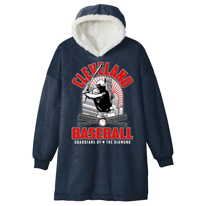 Cleveland Baseball Guardians of the Diamond Hooded Wearable Blanket