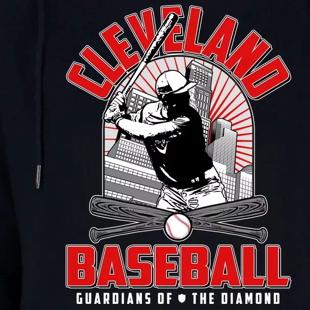 Cleveland Baseball Guardians of the Diamond Womens Funnel Neck Pullover Hood