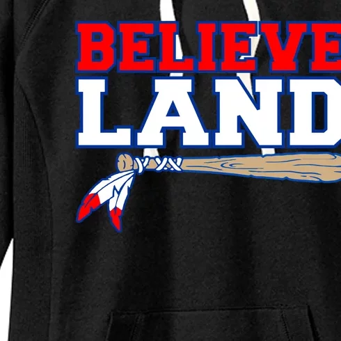 Cleveland Believe Land Baseball Bat Women's Fleece Hoodie