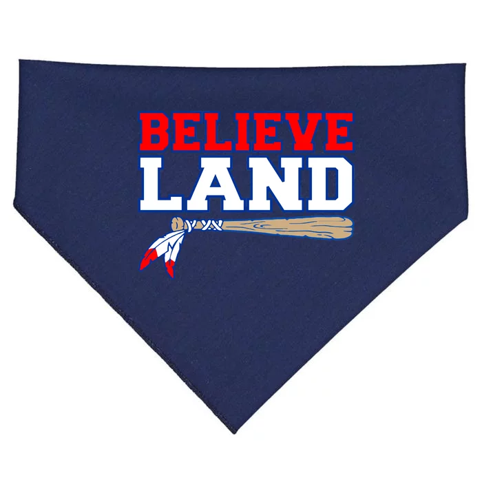 Cleveland Believe Land Baseball Bat USA-Made Doggie Bandana