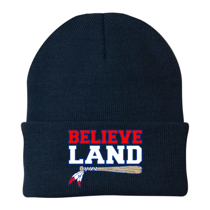 Cleveland Believe Land Baseball Bat Knit Cap Winter Beanie