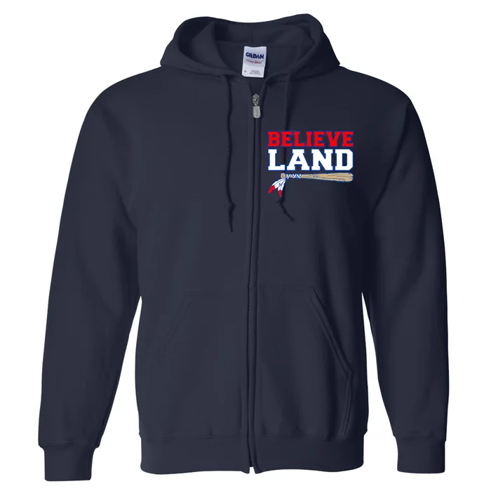 Cleveland Believe Land Baseball Bat Full Zip Hoodie