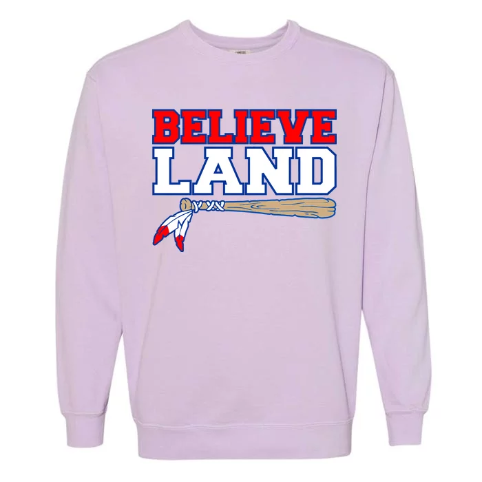 Cleveland Believe Land Baseball Bat Garment-Dyed Sweatshirt