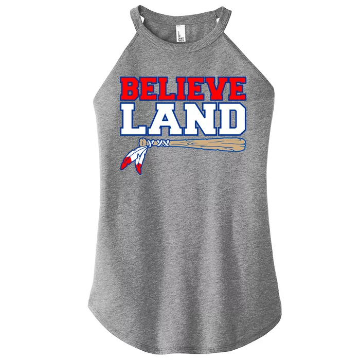 Cleveland Believe Land Baseball Bat Women’s Perfect Tri Rocker Tank