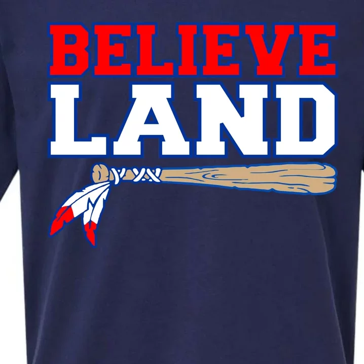 Cleveland Believe Land Baseball Bat Sueded Cloud Jersey T-Shirt