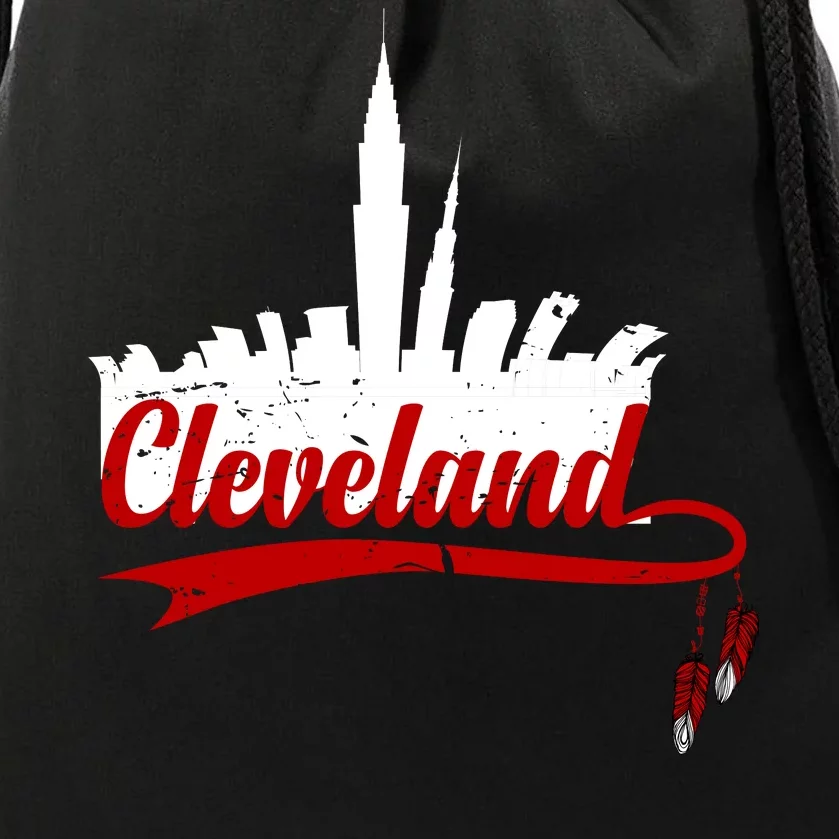 Cleveland City Baseball Fan Drawstring Bag