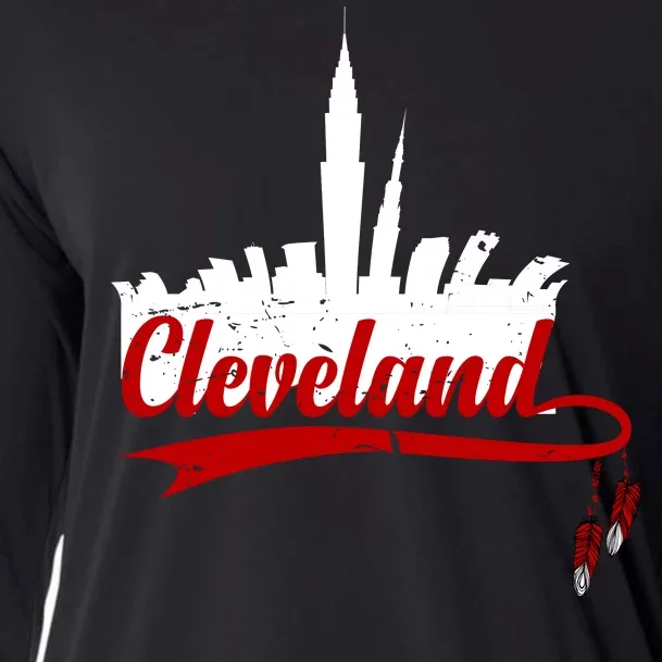 Cleveland City Baseball Fan Cooling Performance Long Sleeve Crew