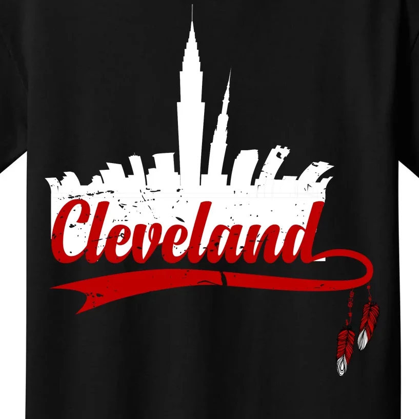 Cleveland City Baseball Fan Kids T-Shirt