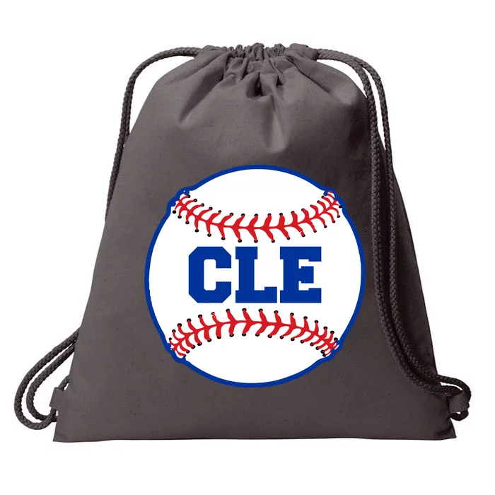 Cleveland CLE Baseball College Letters Drawstring Bag