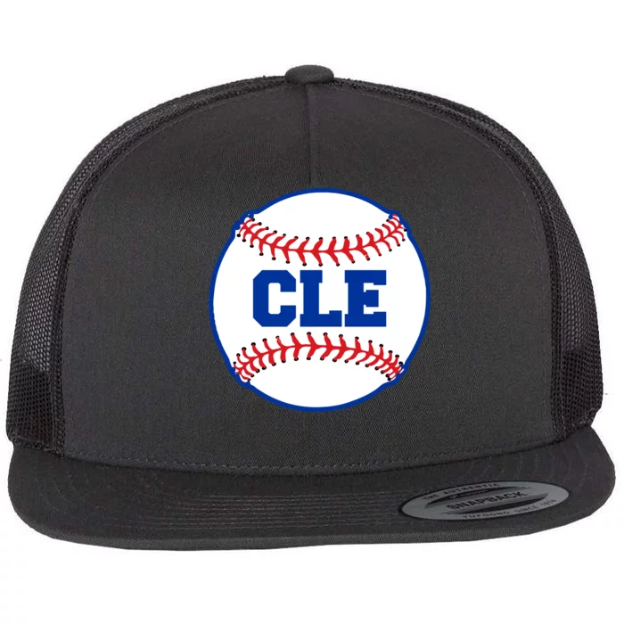 Cleveland CLE Baseball College Letters Flat Bill Trucker Hat