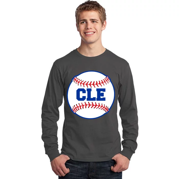 Cleveland CLE Baseball College Letters Tall Long Sleeve T-Shirt