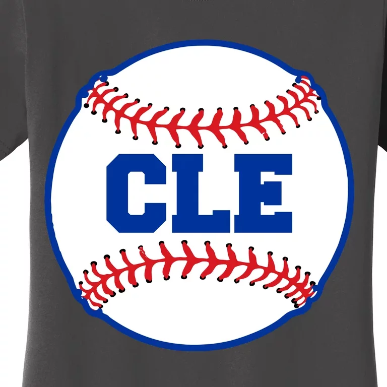 Cleveland CLE Baseball College Letters Women's T-Shirt