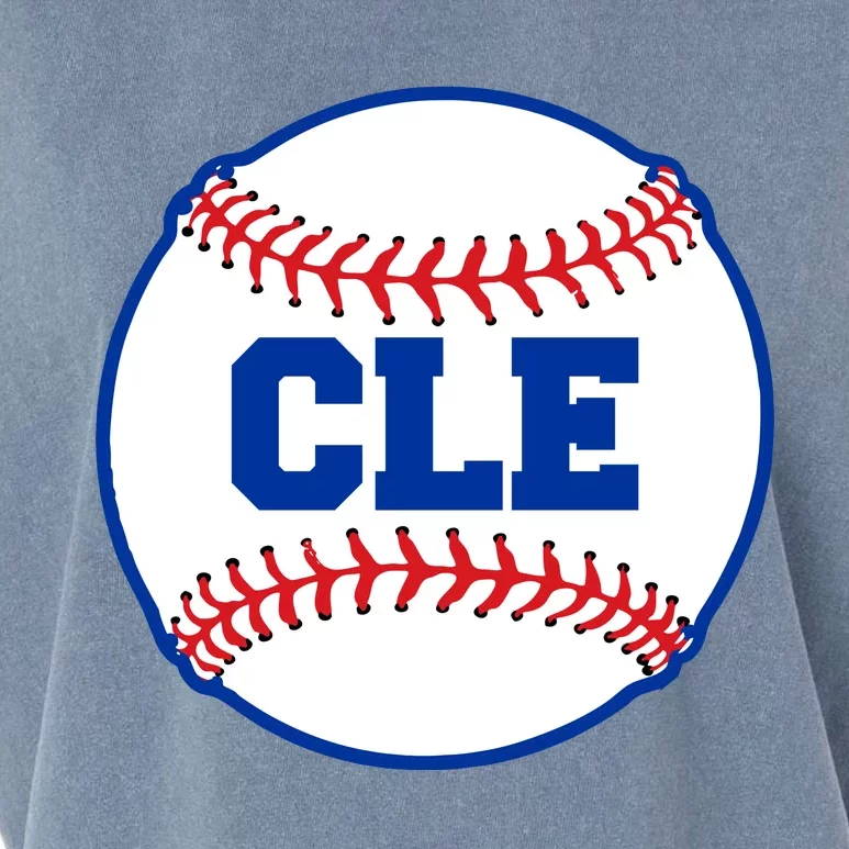 Cleveland CLE Baseball College Letters Garment-Dyed Women's Muscle Tee