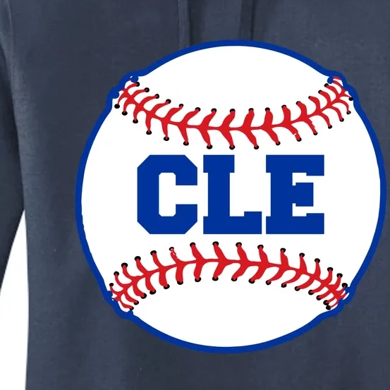 Cleveland CLE Baseball College Letters Women's Pullover Hoodie