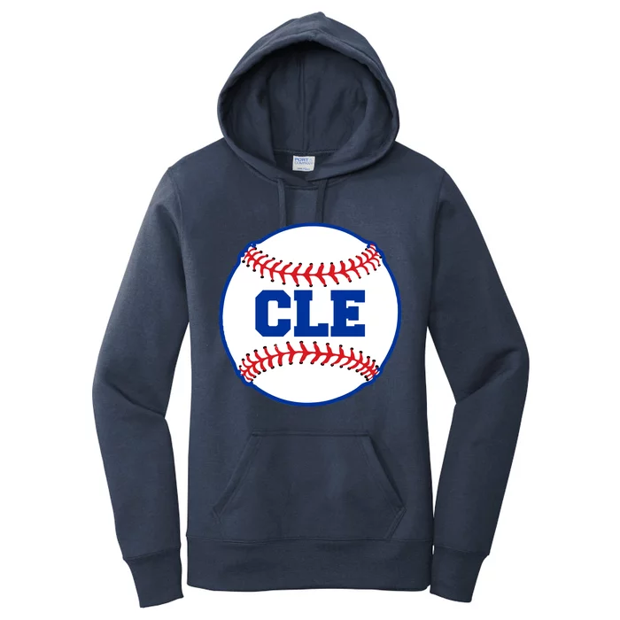 Cleveland CLE Baseball College Letters Women's Pullover Hoodie