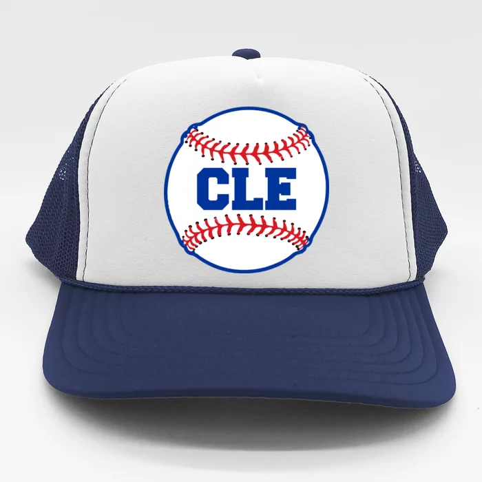 Cleveland CLE Baseball College Letters Trucker Hat