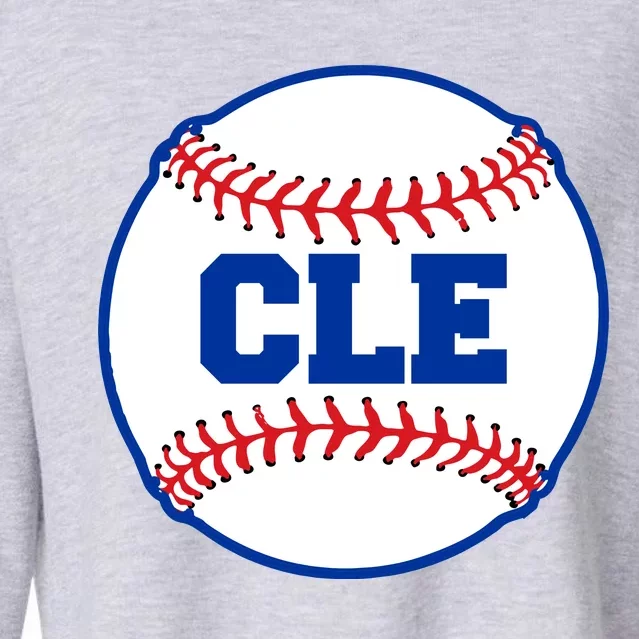 Cleveland CLE Baseball College Letters Cropped Pullover Crew