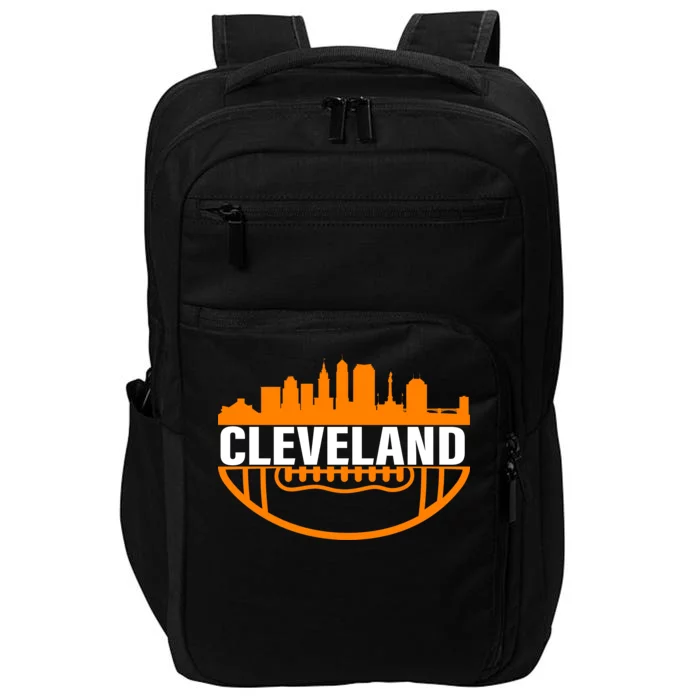 Cleveland Football Skyline City Logo Impact Tech Backpack