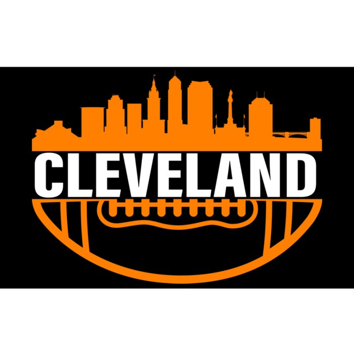 Cleveland Football Skyline City Logo Bumper Sticker