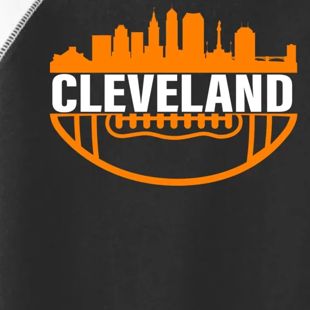 Cleveland Football Skyline City Logo Toddler Fine Jersey T-Shirt