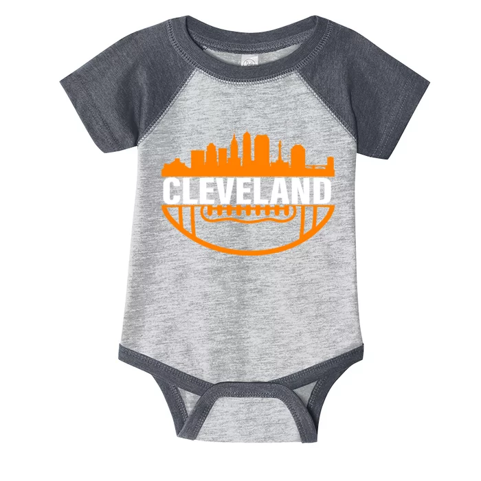 Cleveland Football Skyline City Logo Infant Baby Jersey Bodysuit