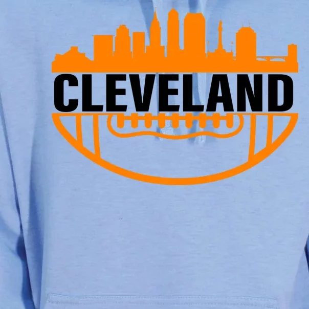 Cleveland Football Skyline City Logo Unisex Surf Hoodie