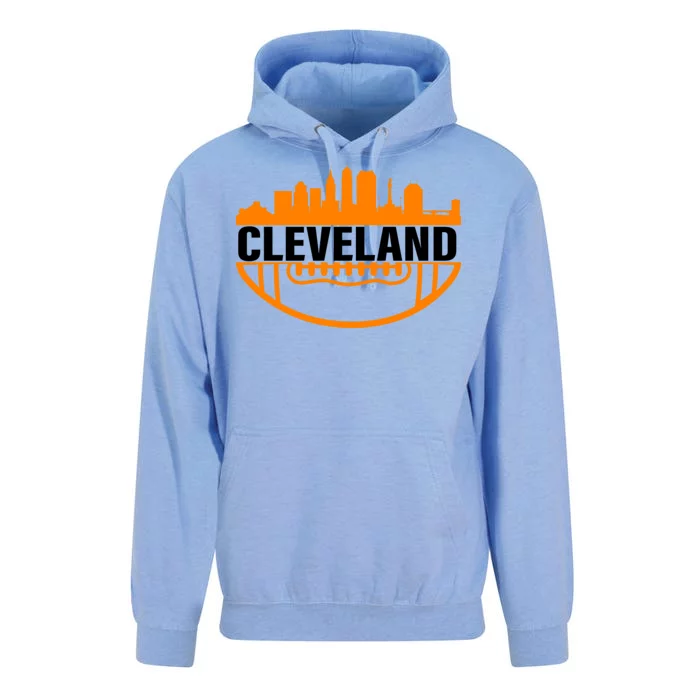 Cleveland Football Skyline City Logo Unisex Surf Hoodie