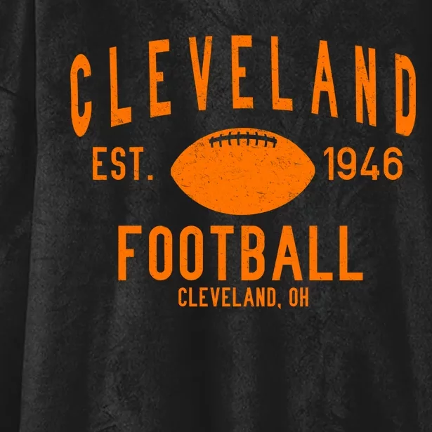 Cleveland OH Football Est. 1946 Hooded Wearable Blanket