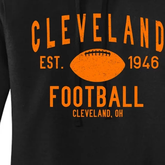 Cleveland OH Football Est. 1946 Women's Pullover Hoodie