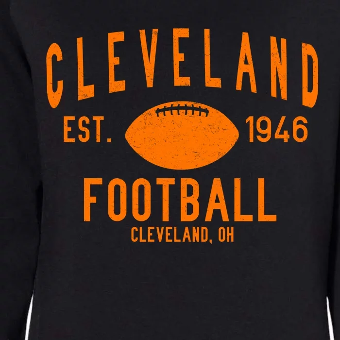 Cleveland OH Football Est. 1946 Womens California Wash Sweatshirt