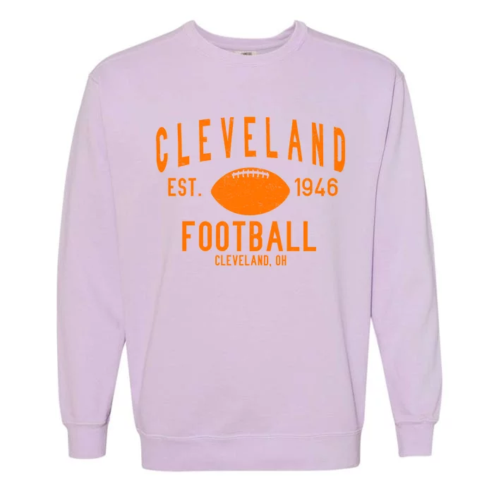 Cleveland OH Football Est. 1946 Garment-Dyed Sweatshirt