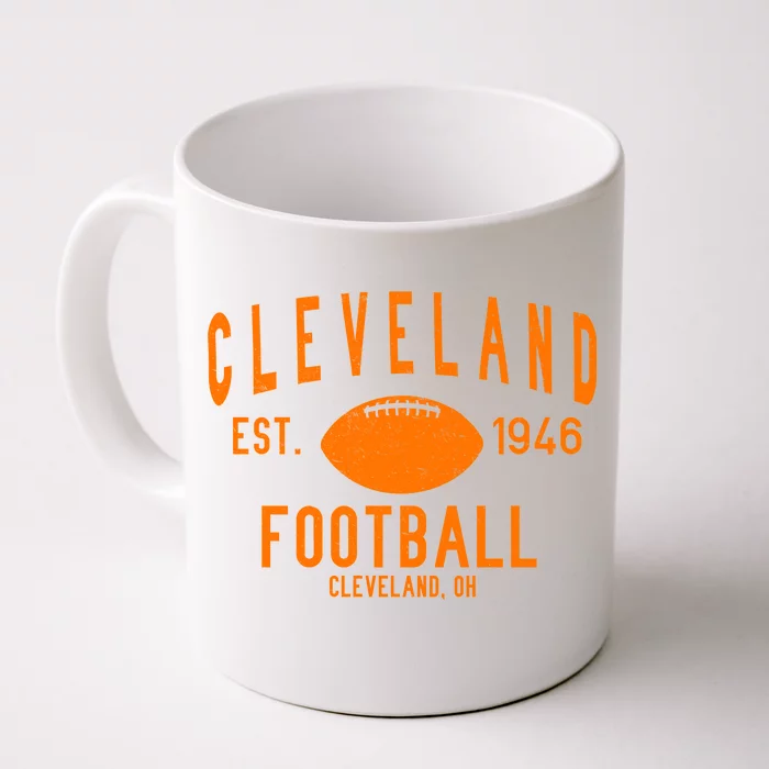 Cleveland OH Football Est. 1946 Front & Back Coffee Mug