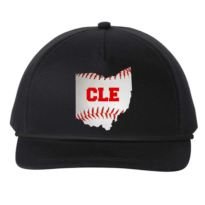 Cleveland, Ohio Baseball CLE Logo Snapback Five-Panel Rope Hat