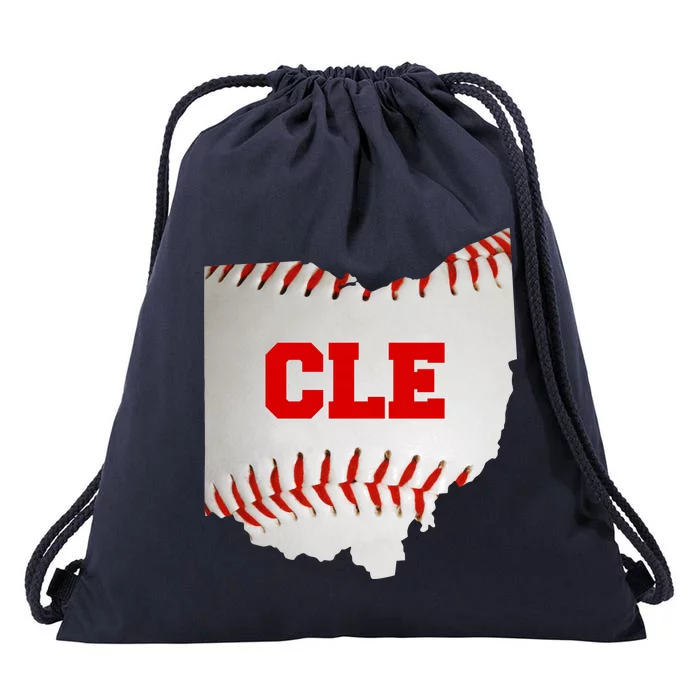 Cleveland, Ohio Baseball CLE Logo Drawstring Bag