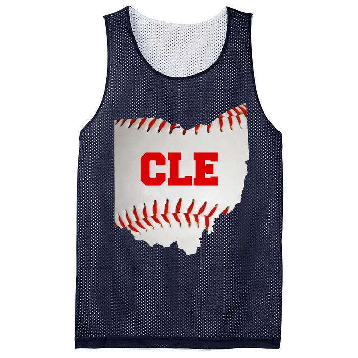 Cleveland, Ohio Baseball CLE Logo Mesh Reversible Basketball Jersey Tank