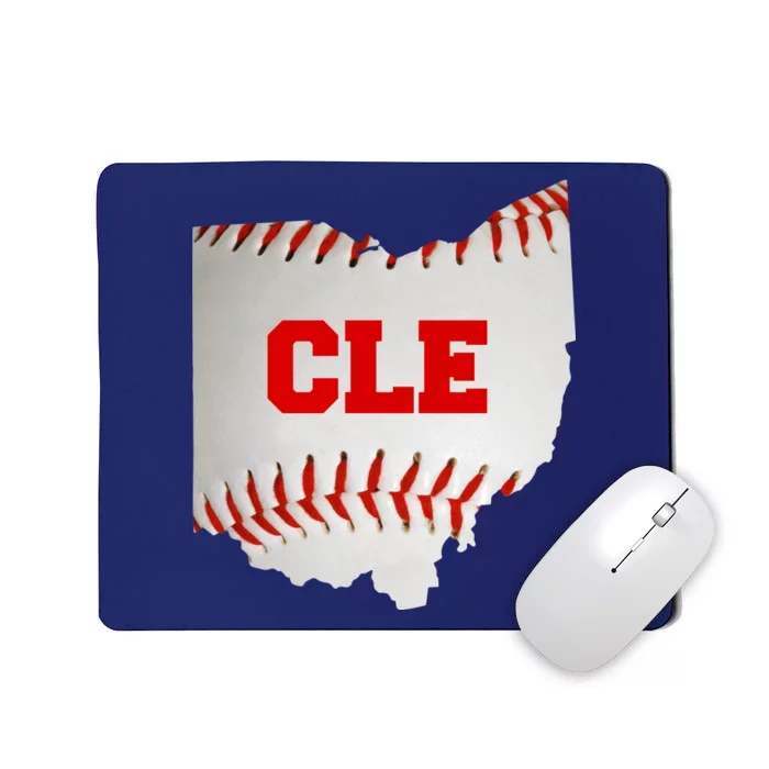 Cleveland, Ohio Baseball CLE Logo Mousepad