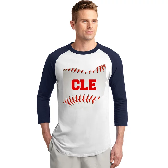 Cleveland, Ohio Baseball CLE Logo Baseball Sleeve Shirt