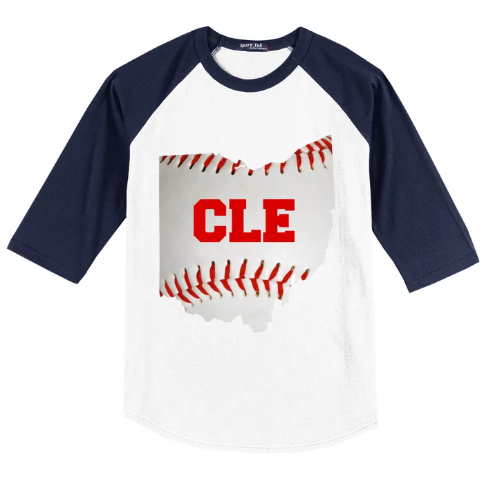 Cleveland, Ohio Baseball CLE Logo Baseball Sleeve Shirt