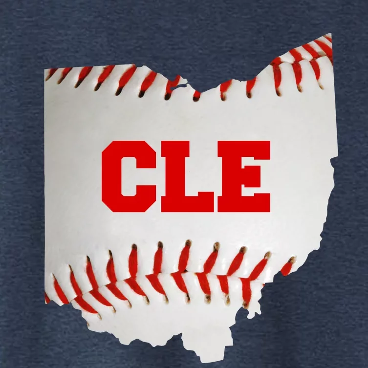 Cleveland, Ohio Baseball CLE Logo Women's Crop Top Tee