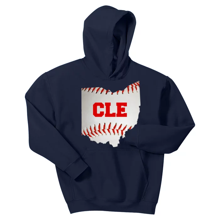 Cleveland, Ohio Baseball CLE Logo Kids Hoodie