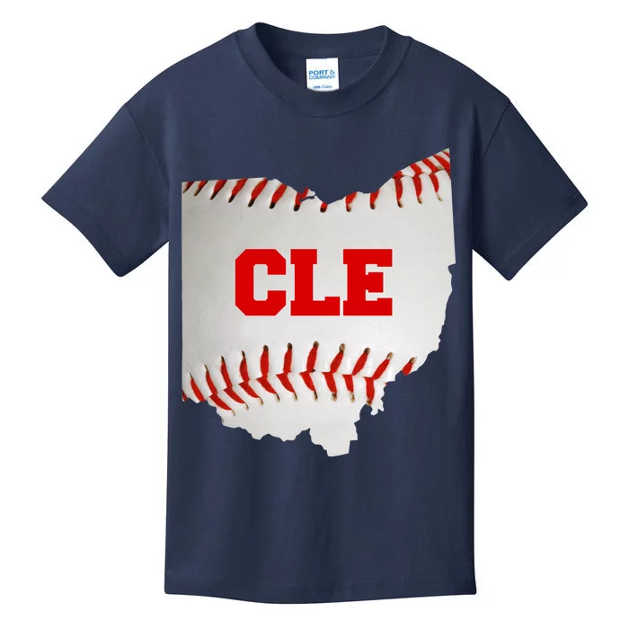 Cleveland, Ohio Baseball CLE Logo Kids T-Shirt